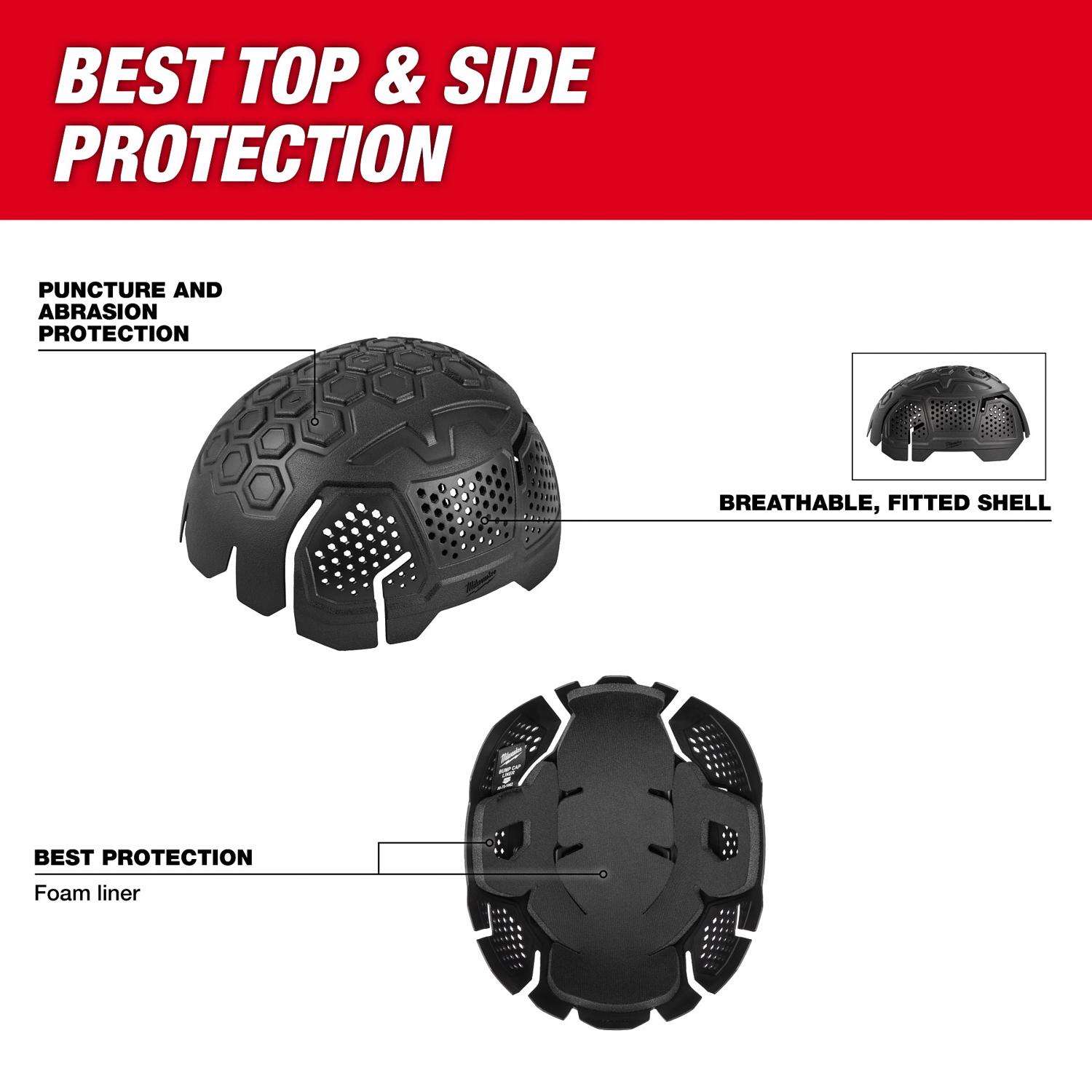 Milwaukee Bump Cap Insert Black Vented Mfr# 48-73-1062 - Ace Hardware