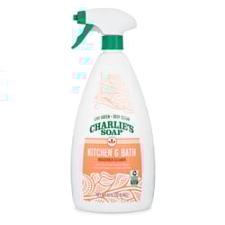 Charlie's Soap No Scent Organic Kitchen and Bathroom Cleaner Liquid 32 oz