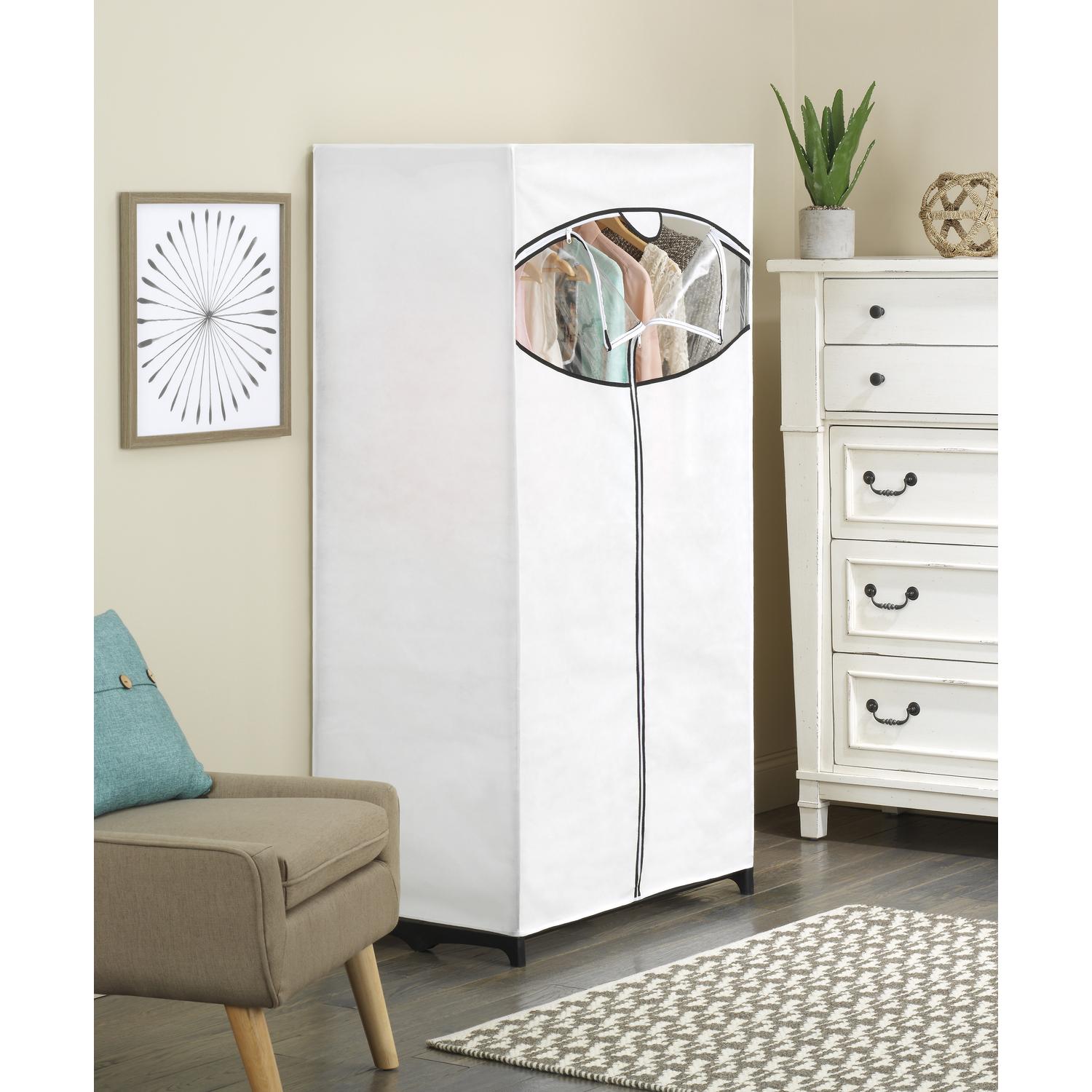 クラフト・布製品 aandt-closet Whitmor 64 in. H X 19-1/2 in. W X 36 in. L Fabric Wardrobe Closet