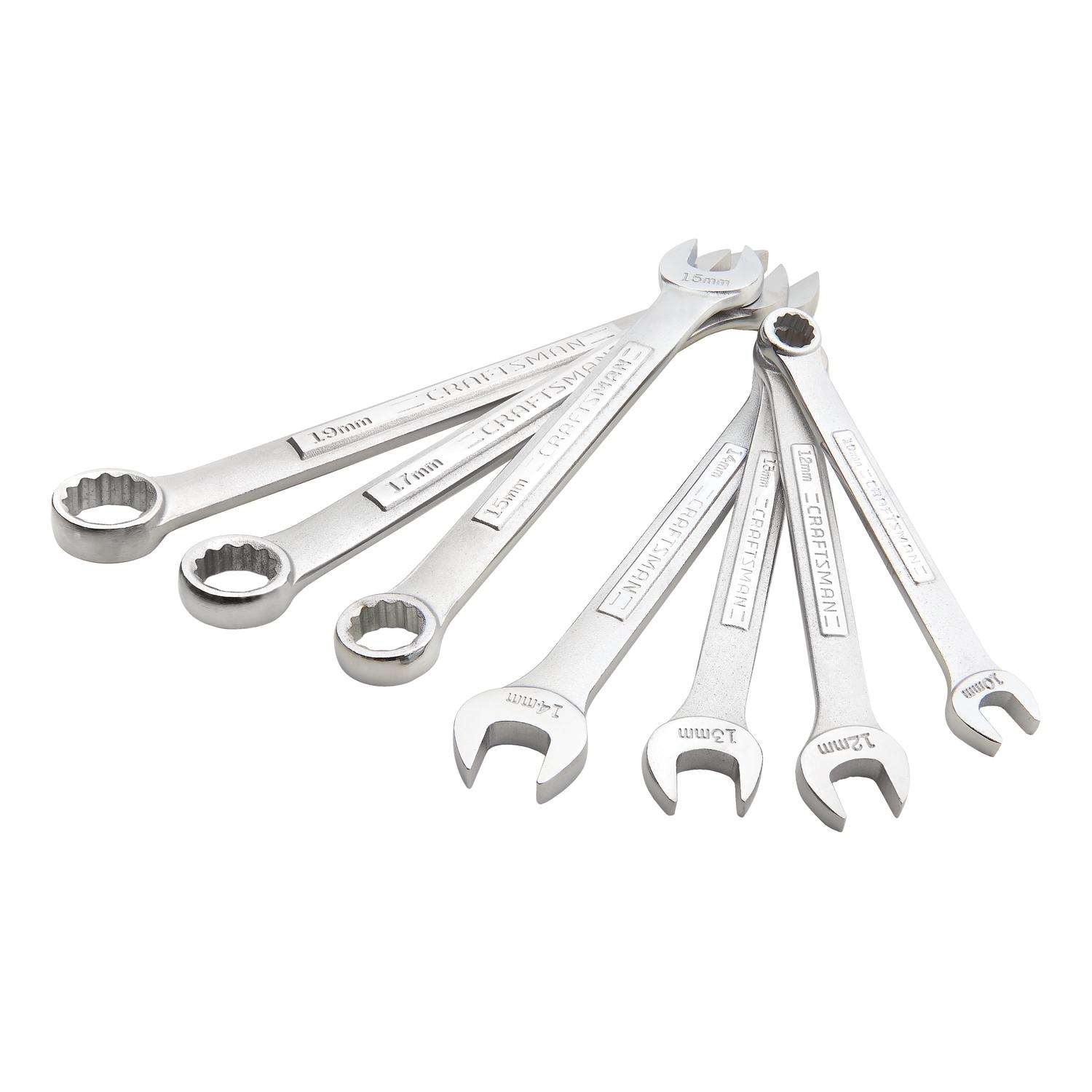 CRAFTSMAN Metric Combination Wrench Set 7 pc
