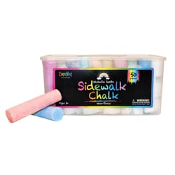 CocoNut Outdoor Nontoxic Assorted Bright Color Washable Sidewalk Chalk 1 pk