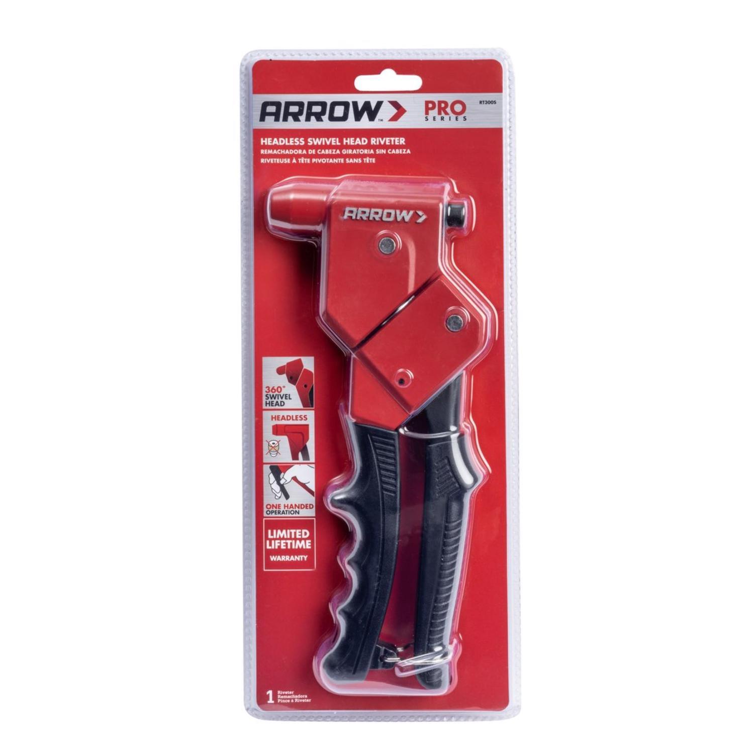 Arrow Metal Headless Rivet Tool Black/Red 1 pc Mfr# RT300S - Ace