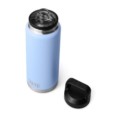 YETI Rambler 36 oz Big Sky Blue BPA Free Bottle with Chug Cap Mfr