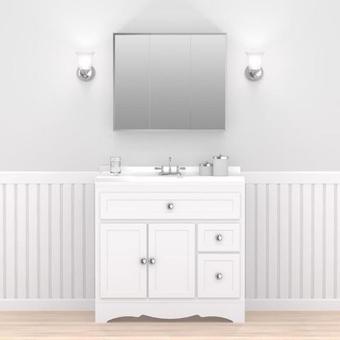 Zenna Home 25-3/8 in. H X 29-5/8 in. W X 4-1/2 in. D Rectangle Tri