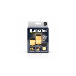 Illumates Davro products 6 in. Black Portable Table Lamp