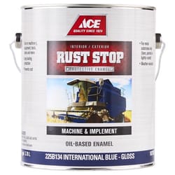 Ace Rust Stop Indoor and Outdoor Gloss International Blue Oil-Based Enamel Rust Prevention Paint 1 g
