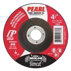 Pearl Abrasive Redline 4-1/2 in. D X 7/8 in. X 0.045 in. thick Aluminum Oxide Cut-Off Wheel 1 pc