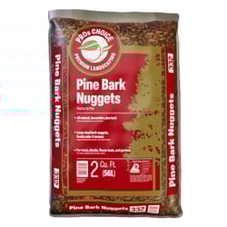 Ohio Mulch Pros Choice Brown Pine Bark Nuggets 2 cu ft