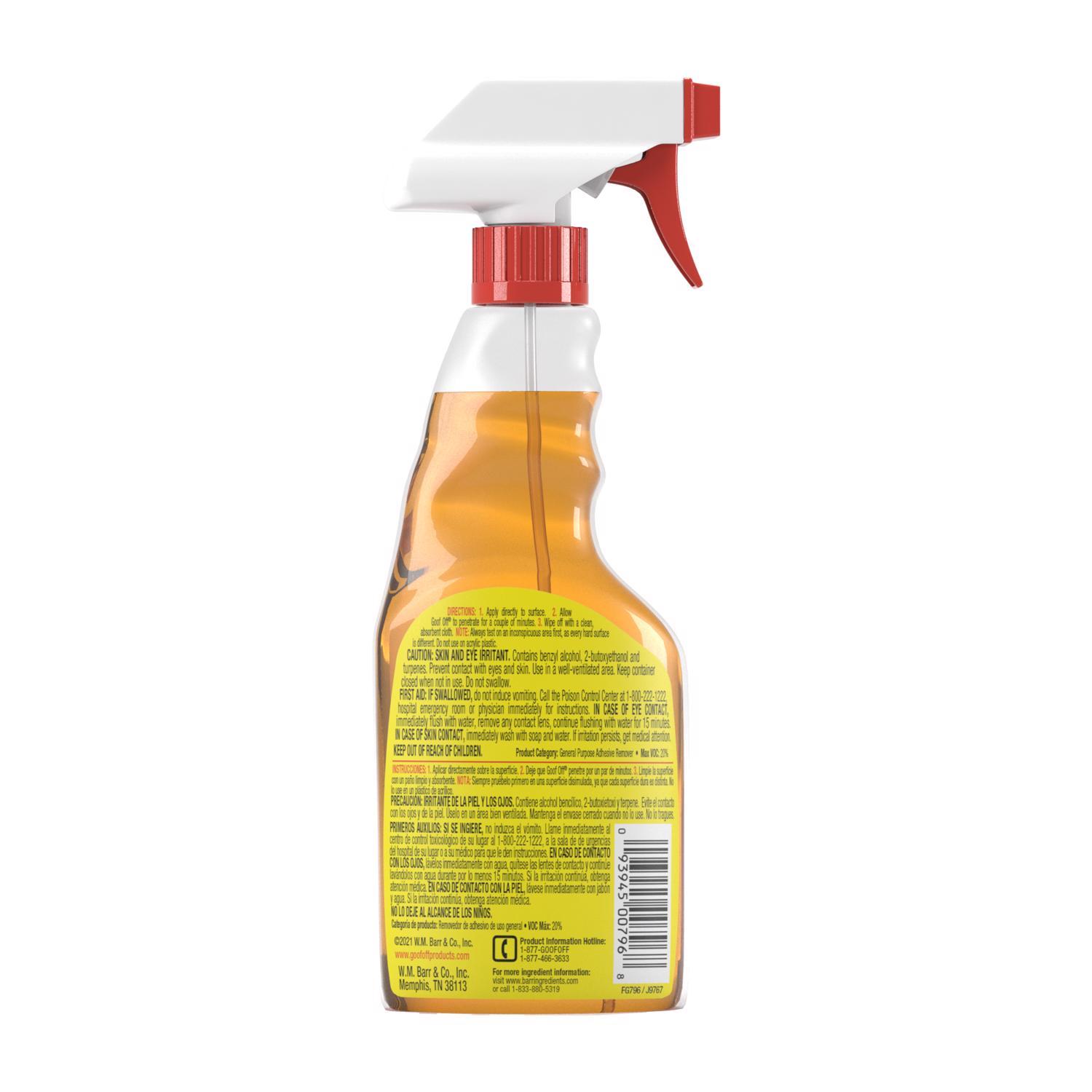 Goof Off Citrus Scent Adhesive Gunk Remover Gel 16 oz Mfr# FG796