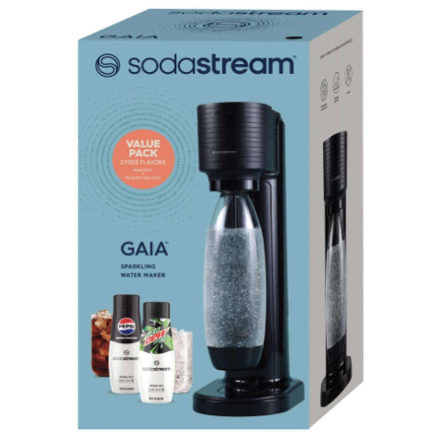 SodaStream Gaia Black 1 L Sparkling Water Maker Kit 1 pk Mfr