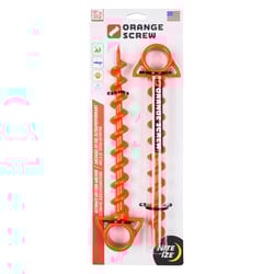 Nite Ize Orange Screw Large Ground Anchor 2 pk