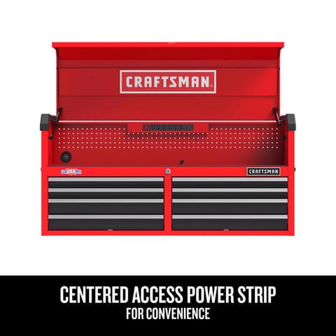 CRAFTSMAN S2000 52 in. 8 drawer Steel Tool Chest 24.7 in. H X 16