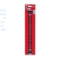 Milwaukee 14 in. L X 1/4 in. drive SAE Socket Rail 1 pc