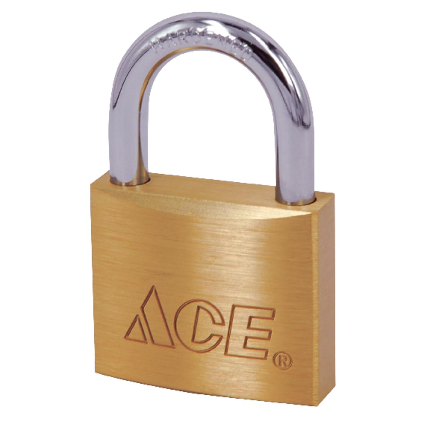 Ace 1-7/16 in. H X 7/8 in. W X 7/8 in. L Brass 4-Dial