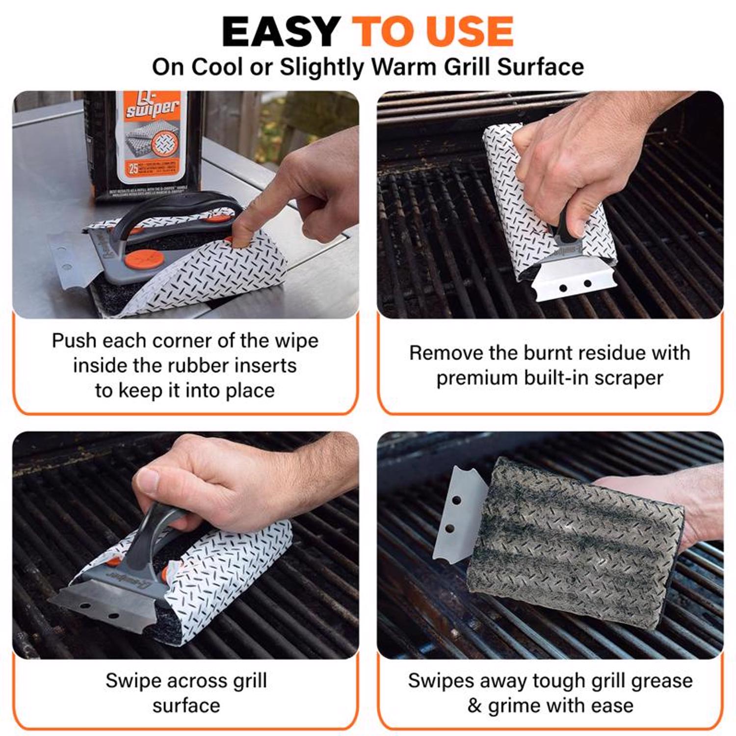 Proud Grill Q-Swiper Grill Cleaning Kit 7 in. H X 3 in. L X 3.4 in