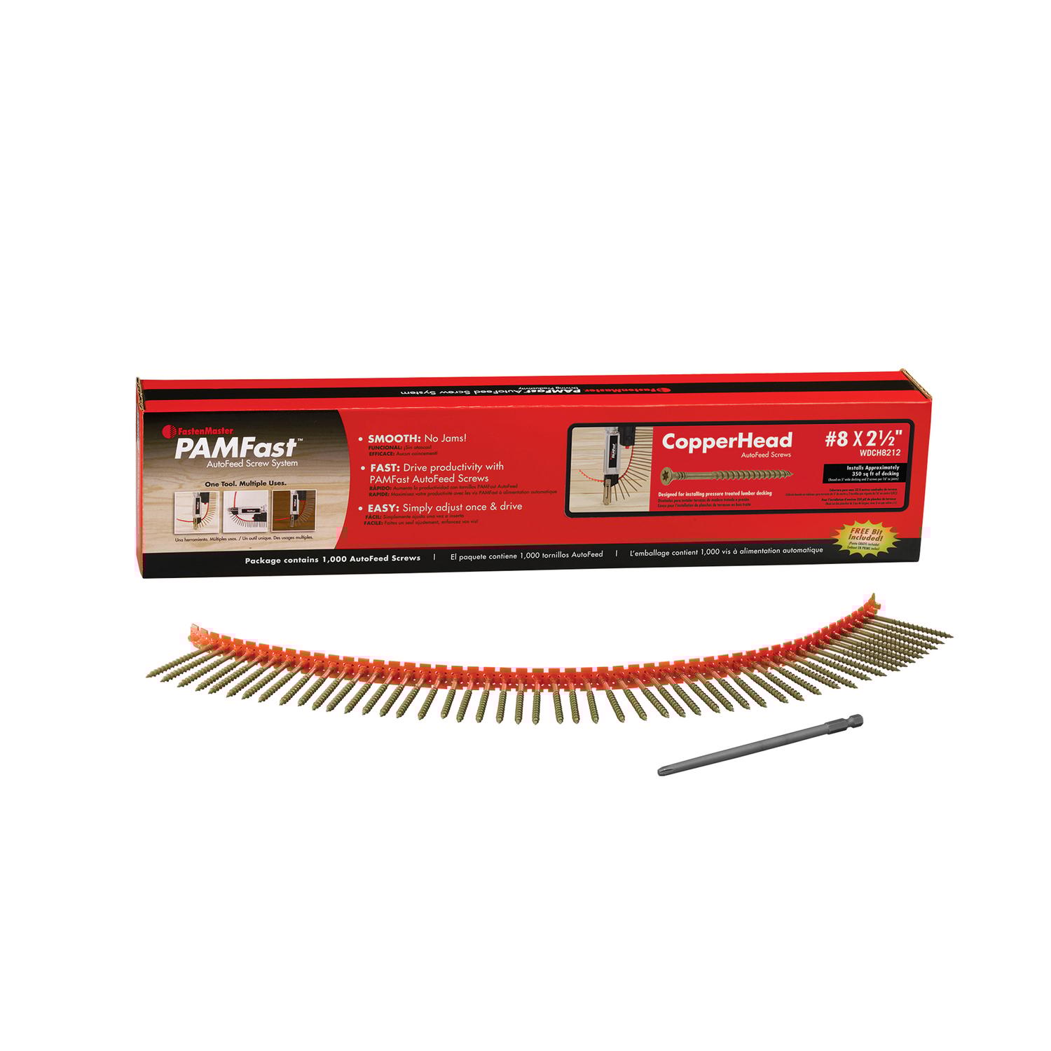 パート2 FastenMaster PAMFast Copperhead No. 8 X 2-1/2 in. L Star