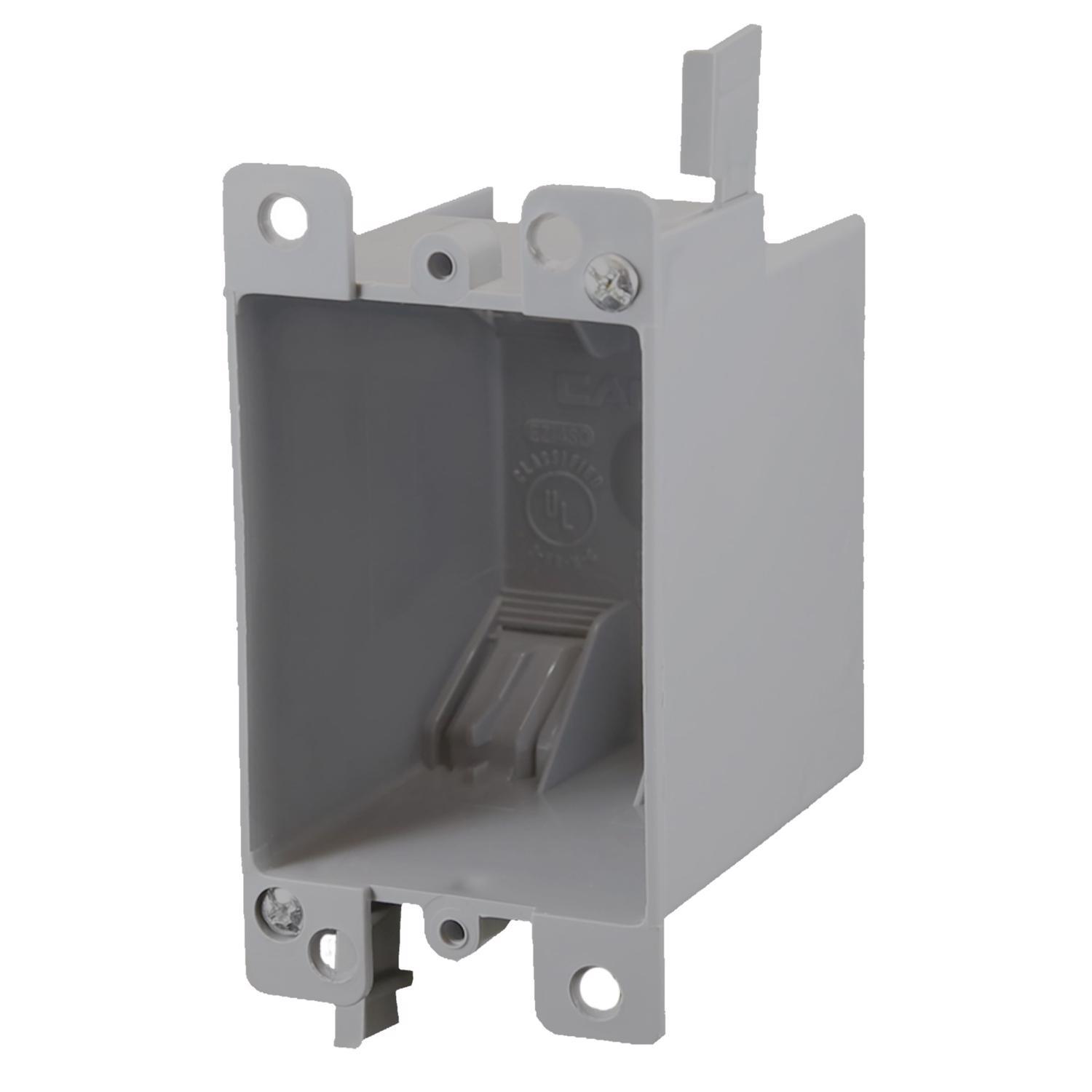 Cantex EZ Box Old Work 14 cu in Rectangle PVC 1 gang Outlet Box