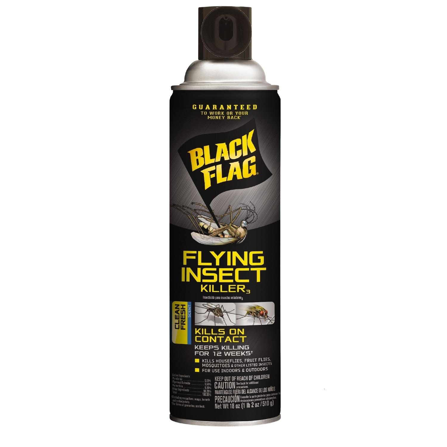 BGS10 ブラックラベル 凄腕の殺し屋 ヨルヴァイス SPYR Black Flag Flying Insect Killer Aerosol Spray 18 oz Mfr# HG-11076