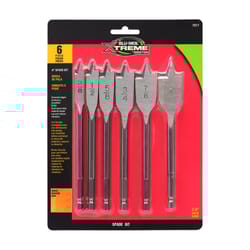 Blu-Mol Xtreme 6 in. L Carbon Steel Spade Bit Set Hex Shank 6 pc