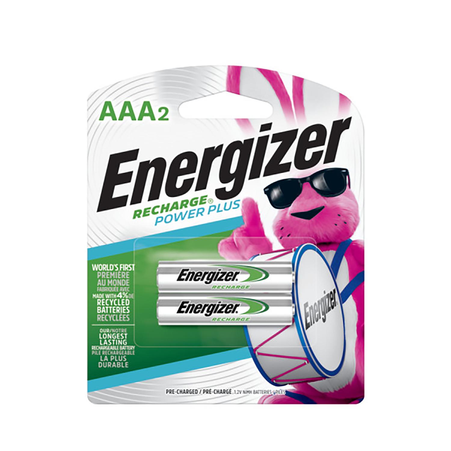 Energizer NiMH AAA 1.2 V 0.8 mAh Rechargeable Battery 2 pk Mfr