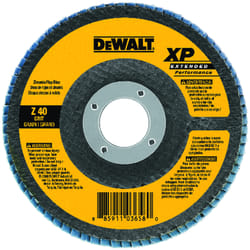 DEWALT XP 4-1/2 in. D X 7/8 in. Zirconia Flap Disc 40 Grit 1 pc