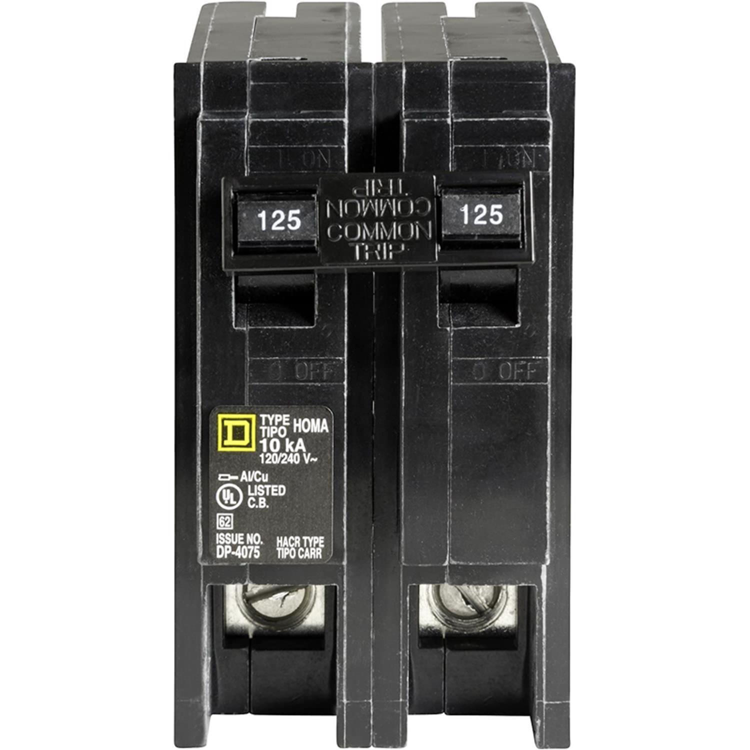 Square D 125 amps 2-Pole Circuit Breaker Mfr# HOM2125CP - Ace Hardware
