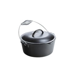 Lodge Logic Cast Iron Dutch Oven 10.25 in. 5 Black