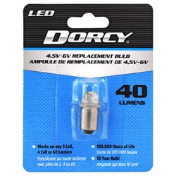 Dorcy White LED Flashlight Bulb 6 V Flanged Base