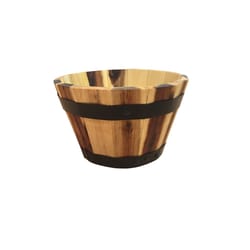 Real World Products 7 in. H X 11.5 in. W X 11.5 in. D Wood Traditional Planter Natural