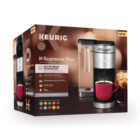 Keurig K-Supreme Plus 78 oz Black/Silver Coffee and Tea Brewer Mfr