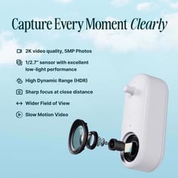 Bird Buddy Hummingbird 1.75 cups Plastic With Extra Base Smart-Enabled Smart Solar Camera Bird Feede
