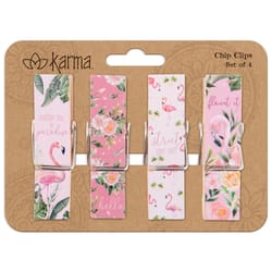 Karma Multicolored Wood Bag Clips