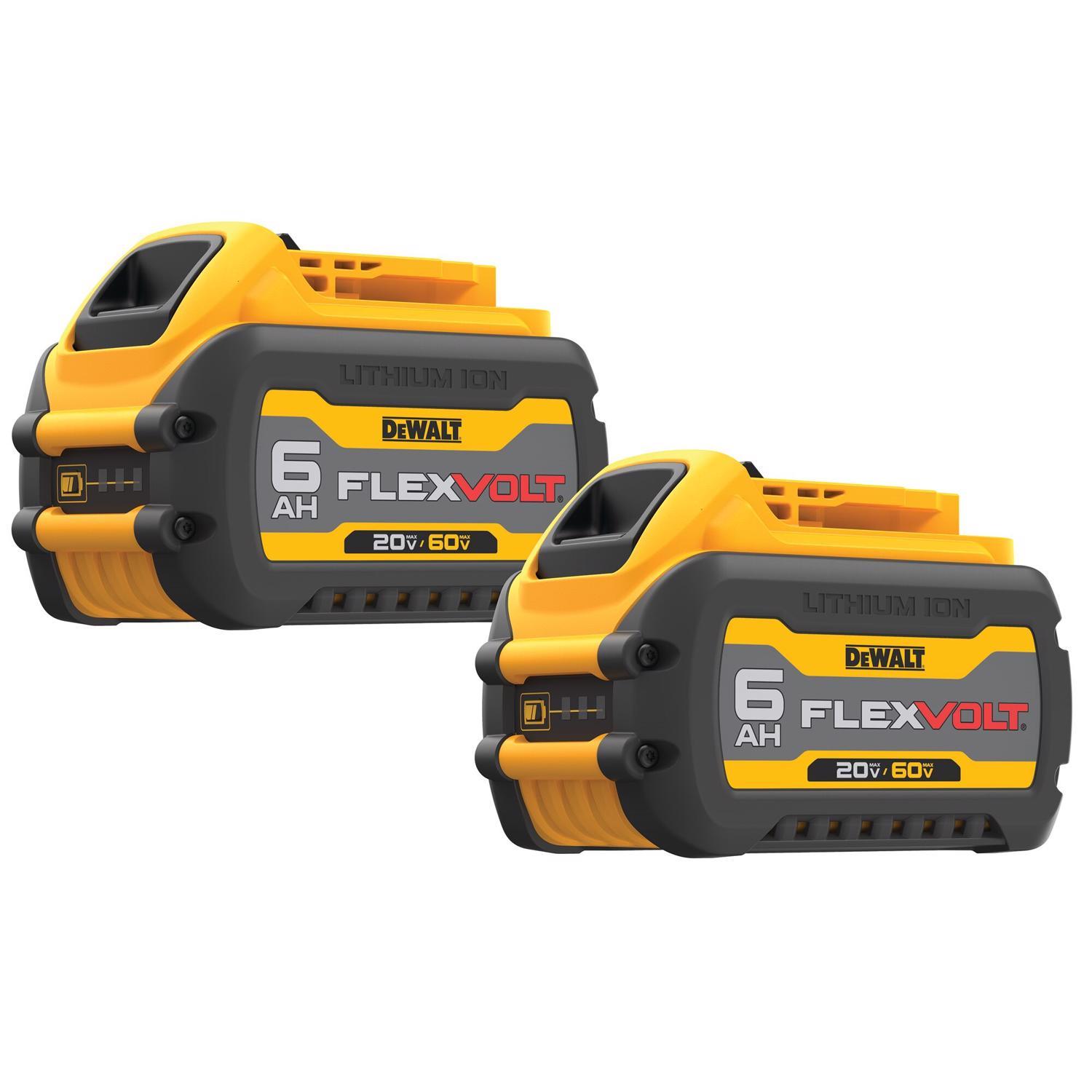 Ace Hardware DeWalt 20V-60V MAX FLEXVOLT DCB606-2 6 Ah Lithium-Ion Battery 2 pc