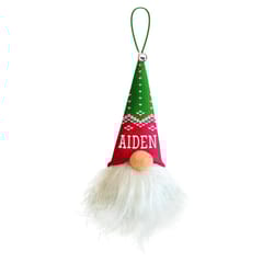 Christmas Gnome Multicolored Aiden Ornament 5.5 in.