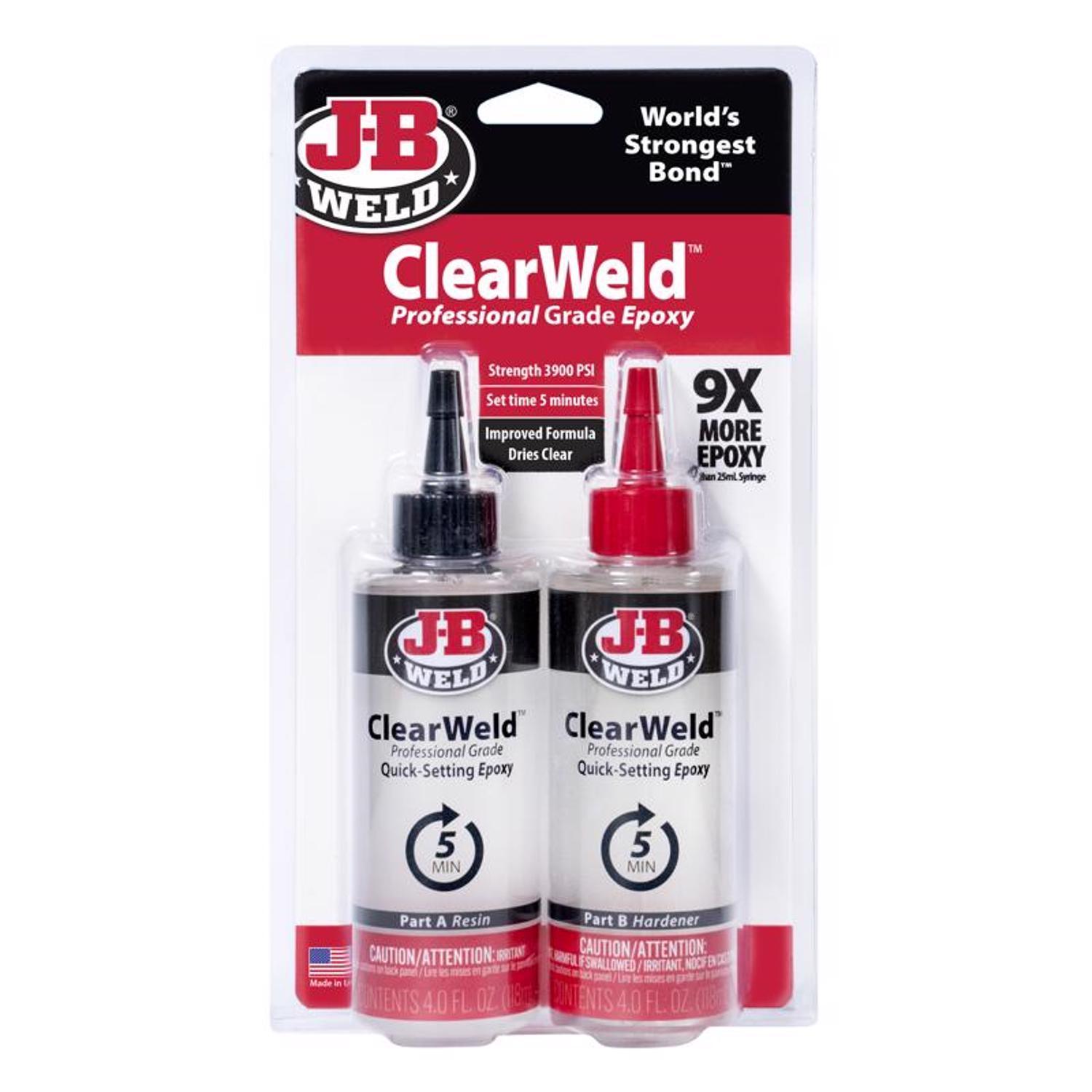 J-B Weld Clear Weld High Strength Clear Epoxy 8 oz Mfr# 50240-H