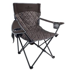 Black Sierra Equipment 1-Position Brown Folding Quad Chair
