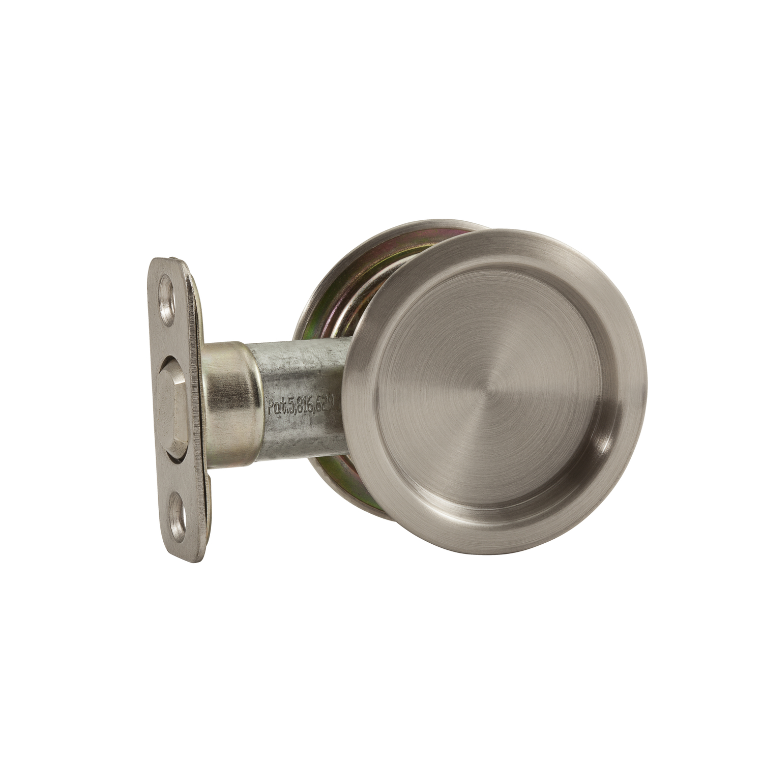 National Hardware Satin Nickel Silver Steel Pocket Door Pull 1 pk