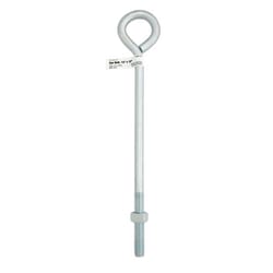 Hampton 1/2 in. X 12 in. L Zinc-Plated Steel Eyebolt Nut Included