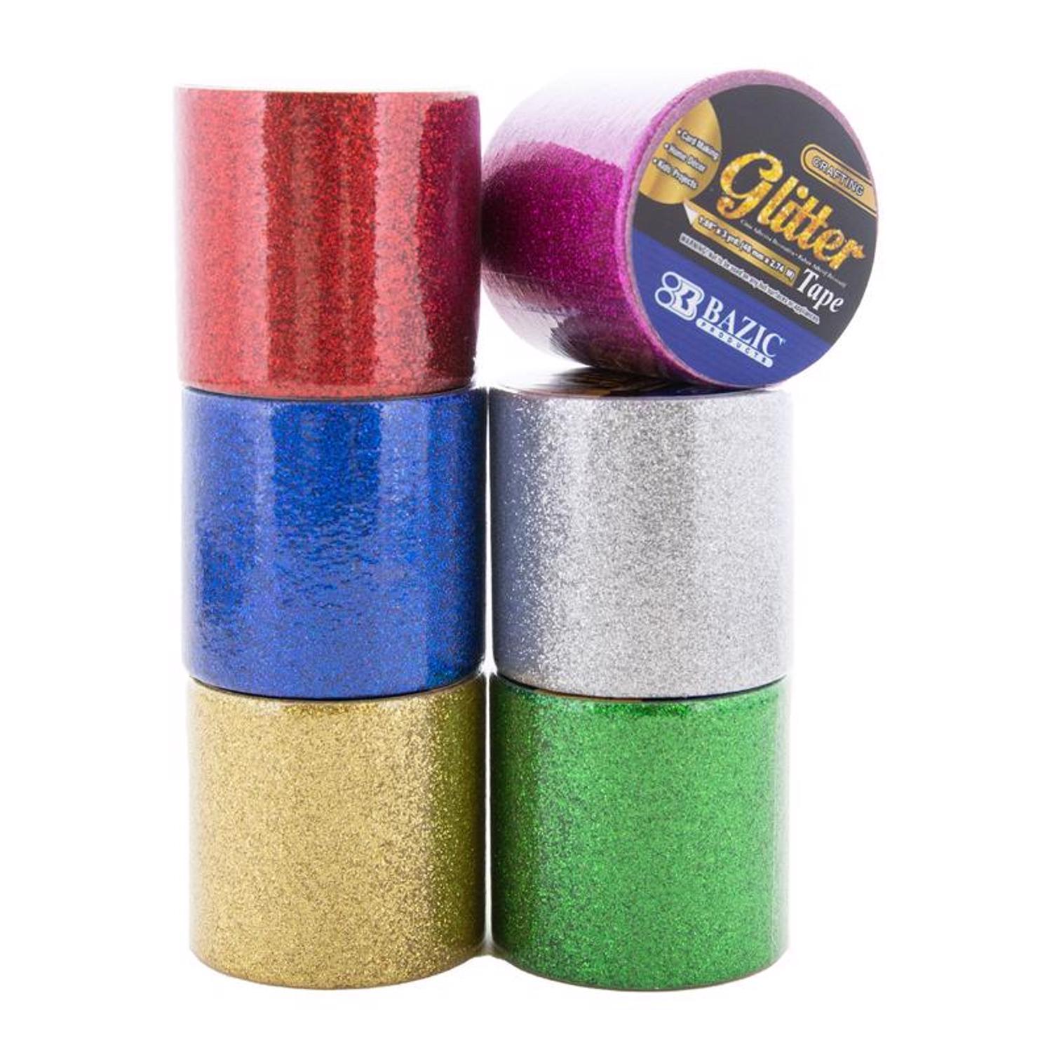 Bazic Products 1.88 in. W X 3 in. L Glitter Tape