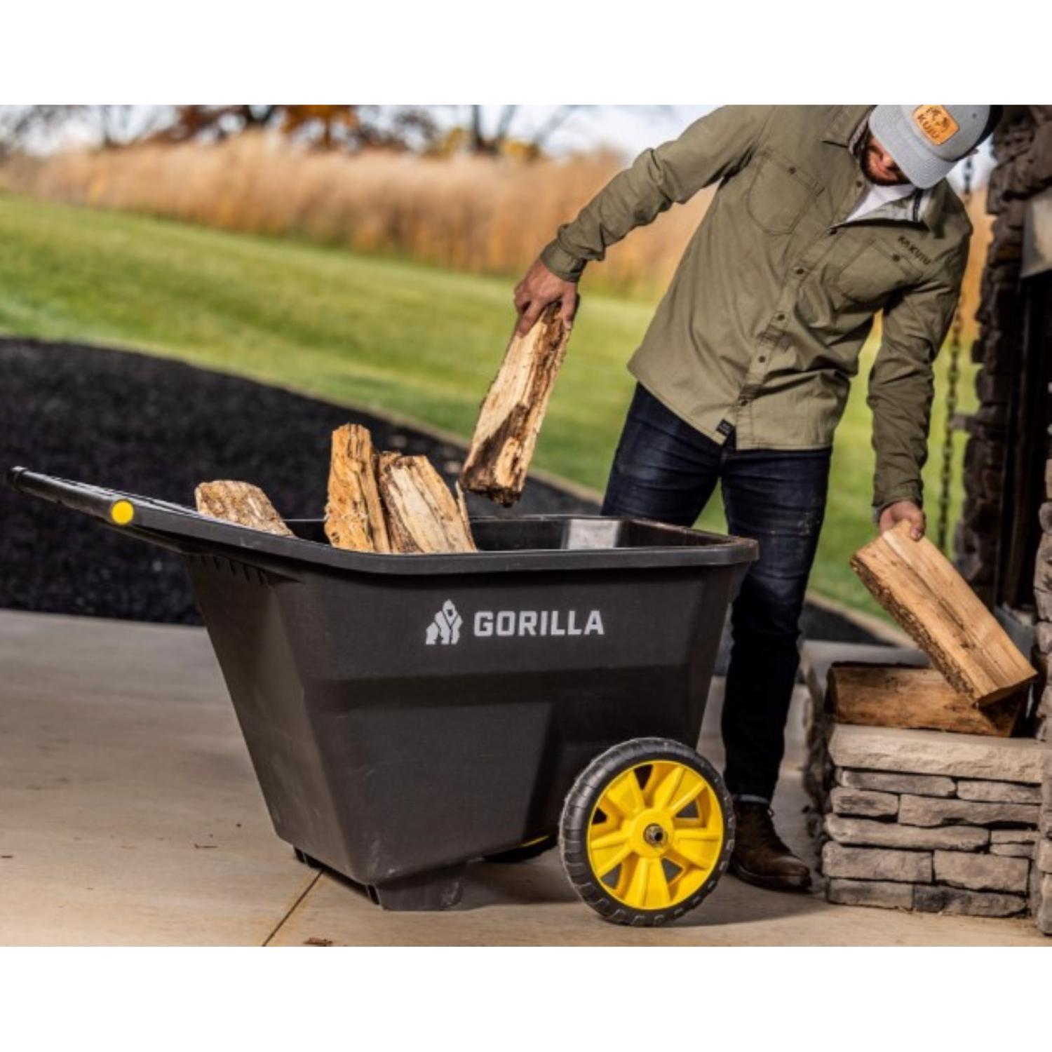 Gorilla Carts Poly Yard Cart 600 lb Mfr# GCY-80 - Ace Hardware