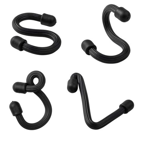 Nite Ize Gear Tie 3.03 L Rubber Coated Black Bendable S-Hook 1 Mfr