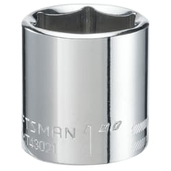 Craftsman 1 in. S X 3/8 in. drive S SAE 6 Point Shallow Shallow Socket 1 pc