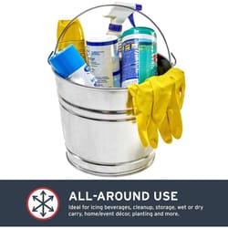 Behrens 10 qt Galvanized Pail Silver