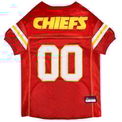 Pets First NFL Multicolored Kansas City Chiefs Cat/Dog Jersey Medium