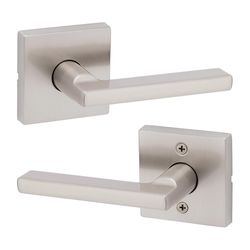 Kwikset Halifax Signature Series Contemporary Satin Nickel Passage Lever