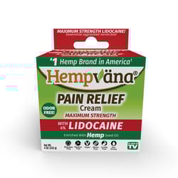 Hempvana Lidocaine ASOTV Pain Reliever Cream 4 oz