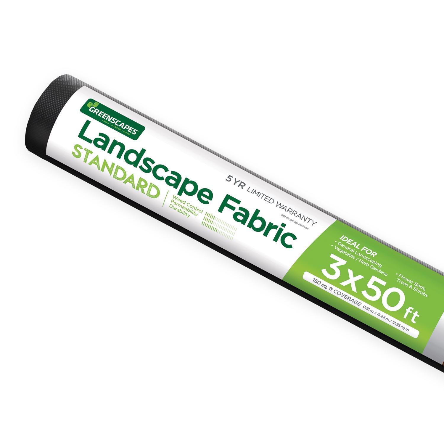 Greenscapes 3 ft. W X 50 ft. L Polypropylene Landscape Fabric Mfr