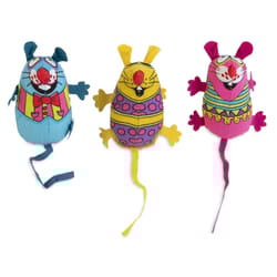 Fat Cat For Cat Assorted Plush Eeeks Cat Toy 1 pk