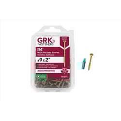 GRK Fasteners No. 9 X 2 in. L Star Climatek W-Cut Multi-Purpose Screws 110 pk