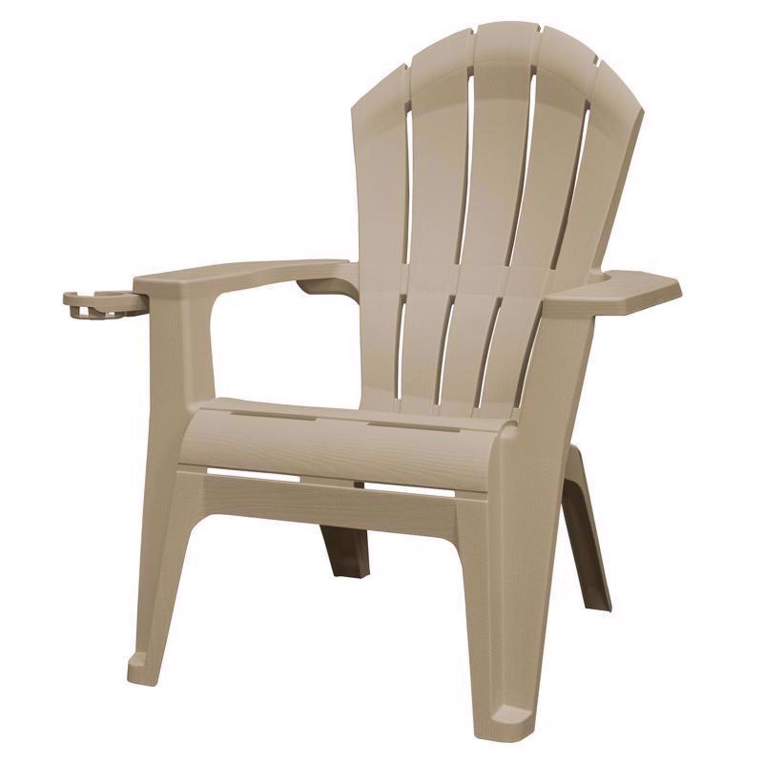 Adams RealComfort Deluxe Black Resin Frame Adirondack Chair Mfr